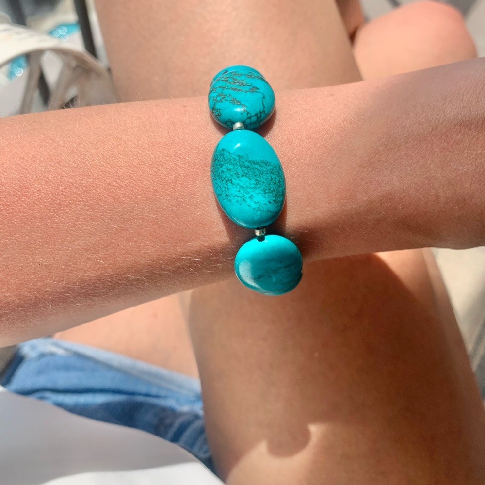 Chunky Turquoise Bracelet